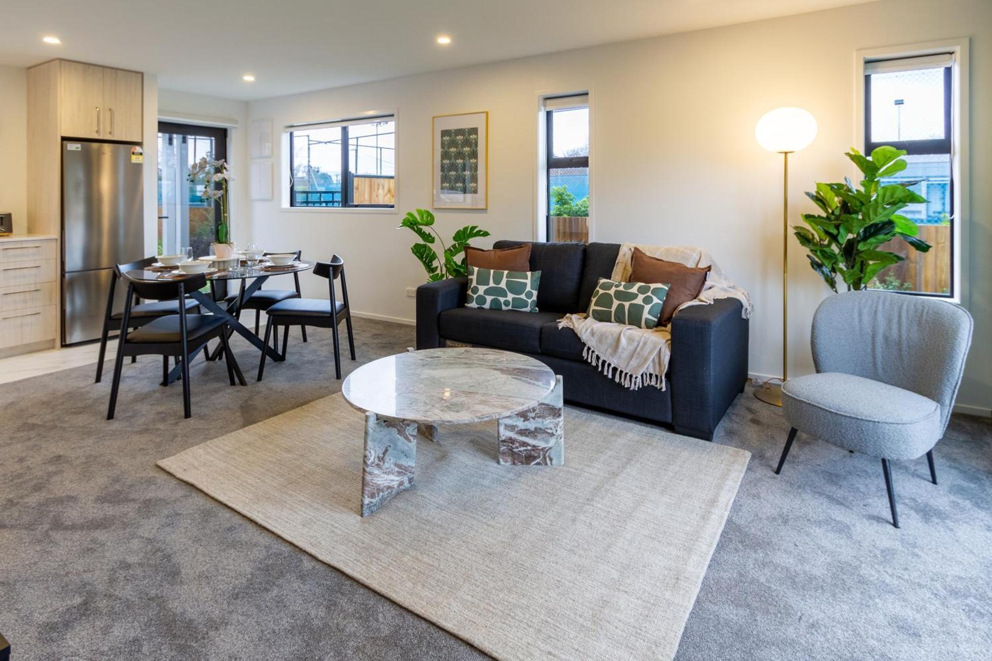 Serene Living 2 Bed With Carpark Christchurch Esterno foto